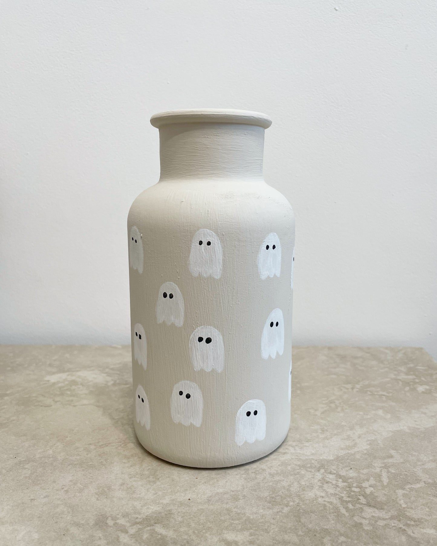 Hand-painted Ghost Vase