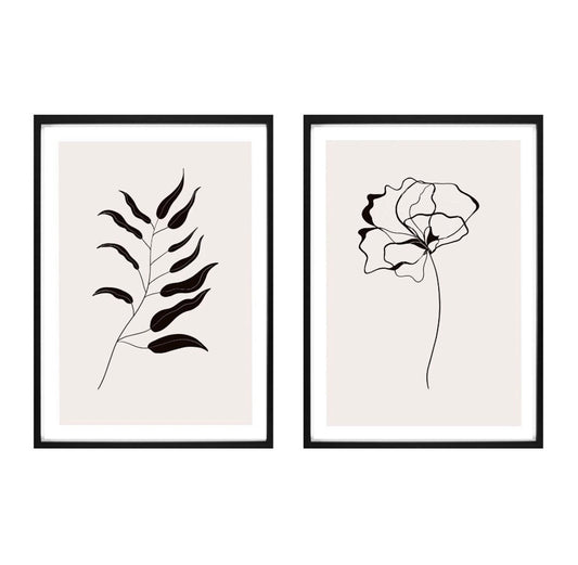 Floral wall prints (Set of 2)