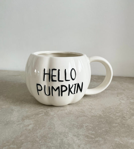 Hello Pumpkin - Ceramic mug (White)